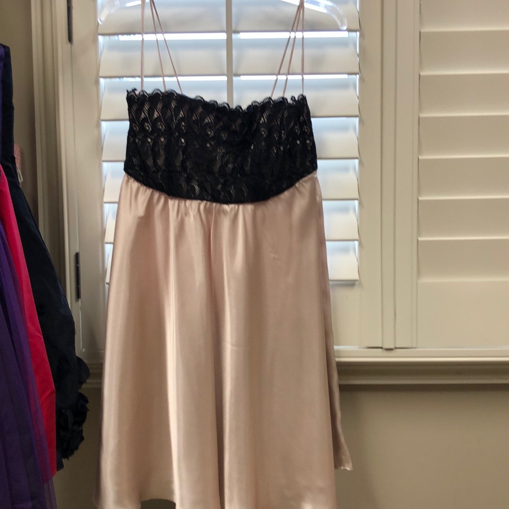 Eliza j cream and black dress 8